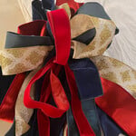 Oak & Willow Patriotic Bow - Gold Glitter