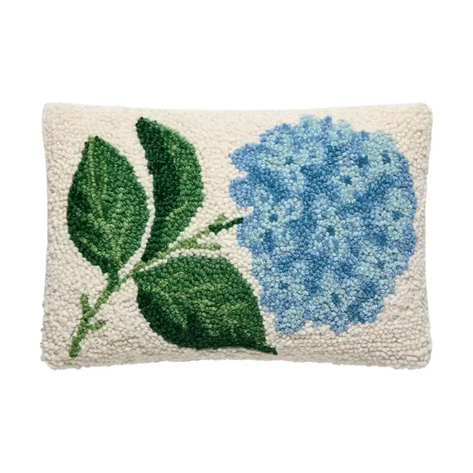 Peking Handicraft Hydrangea Hook Pillow 12"x8"