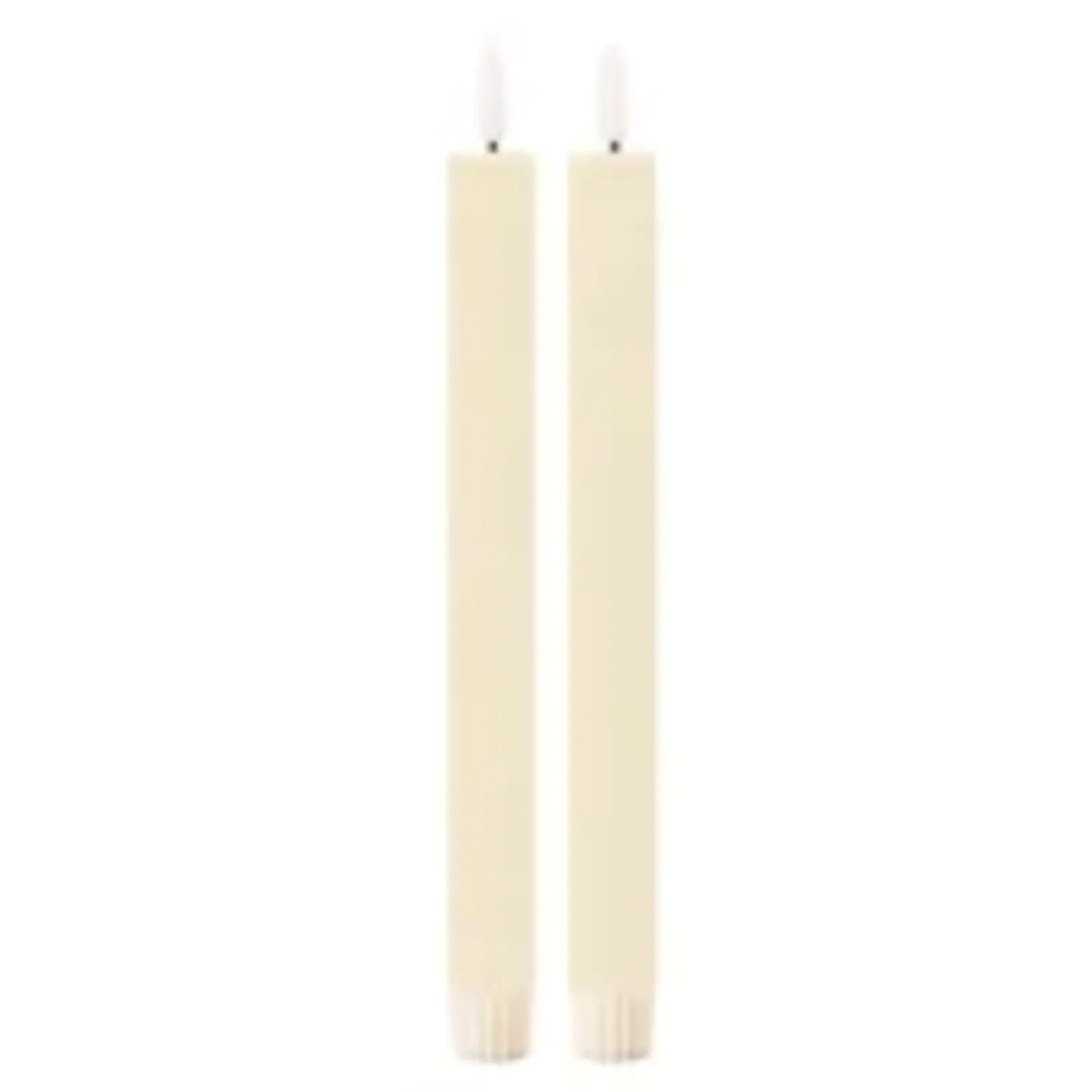 Melrose Taper Candle - Battery (set of 2) AAA Batteries - not included