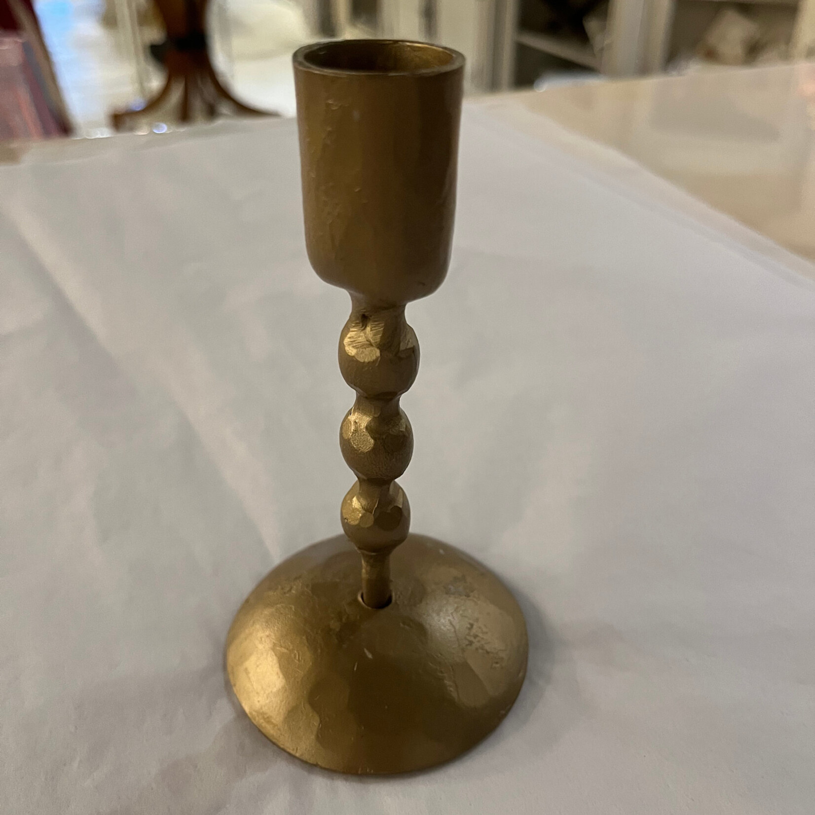 Forged Metal Candle Holder 5.5"