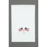 Peking Handicraft American Flag Hand Towel - Embroidered