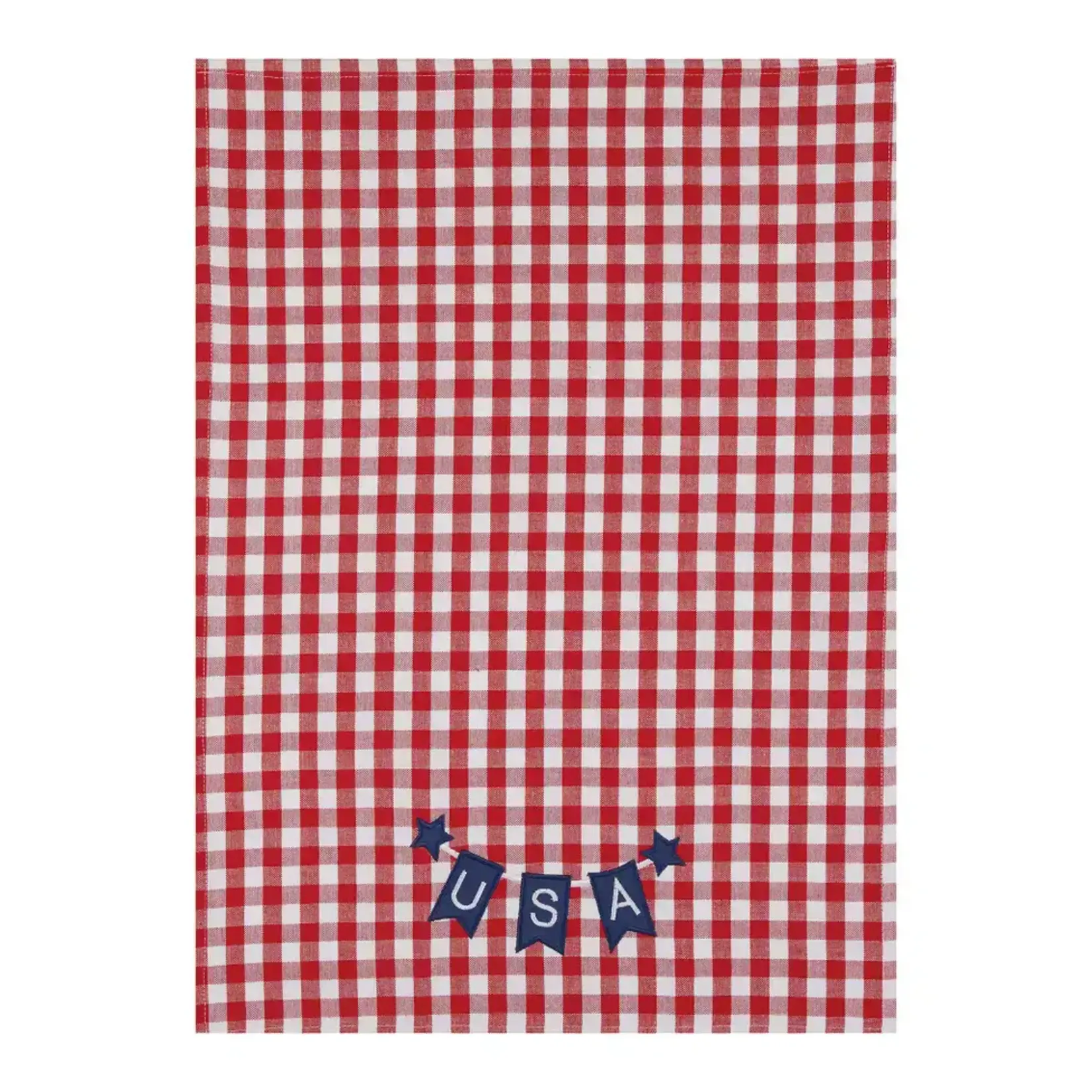 Peking Handicraft Patriotic Kitchen Hand Towel USA Emb.