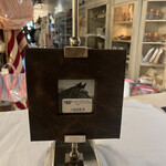 K & K Interiors Brown Leather Photo Frame on Polished Easel - Small