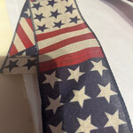 Star and Stripes Wired Ribbon 2.5" x 10 Yd.