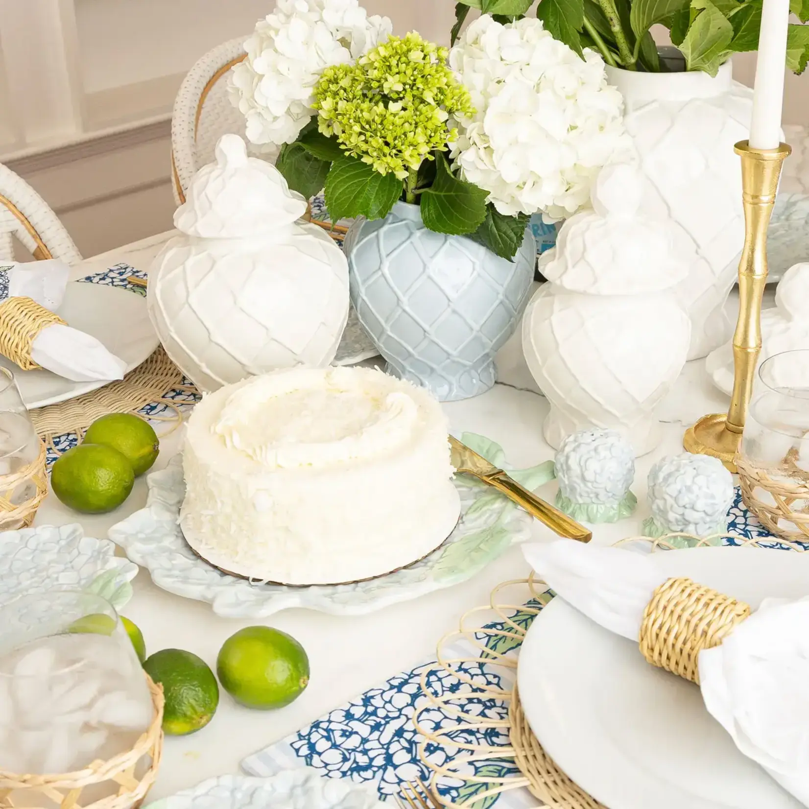 8 Oak Lane Hydrangea Serving Platter