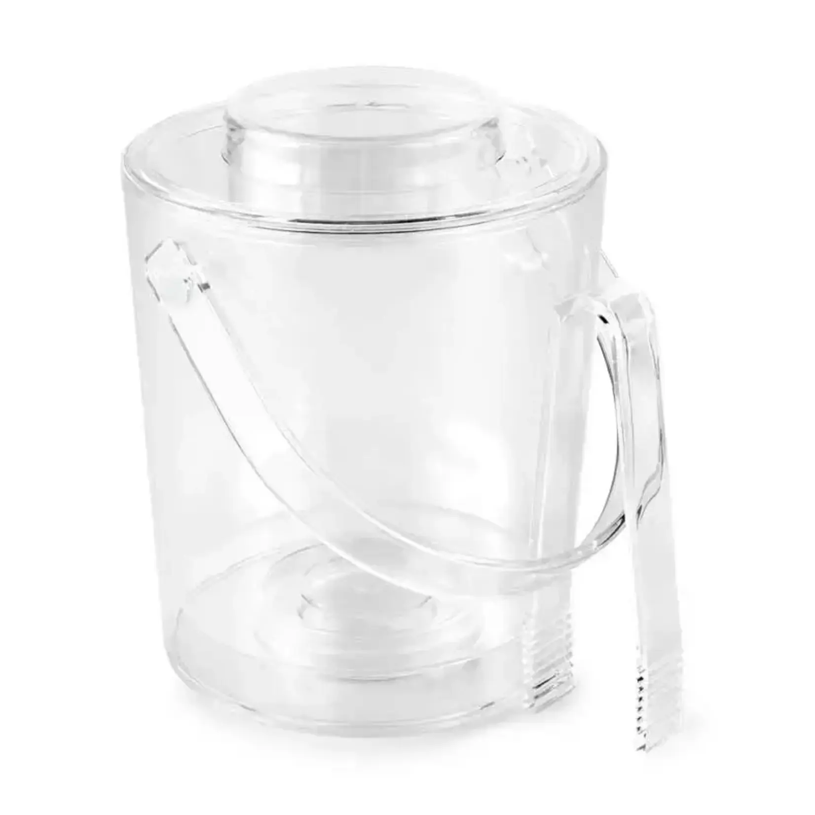 3 Quart Ice Bucket with Tongs from Huang Acrylic  (includes custom engraving)