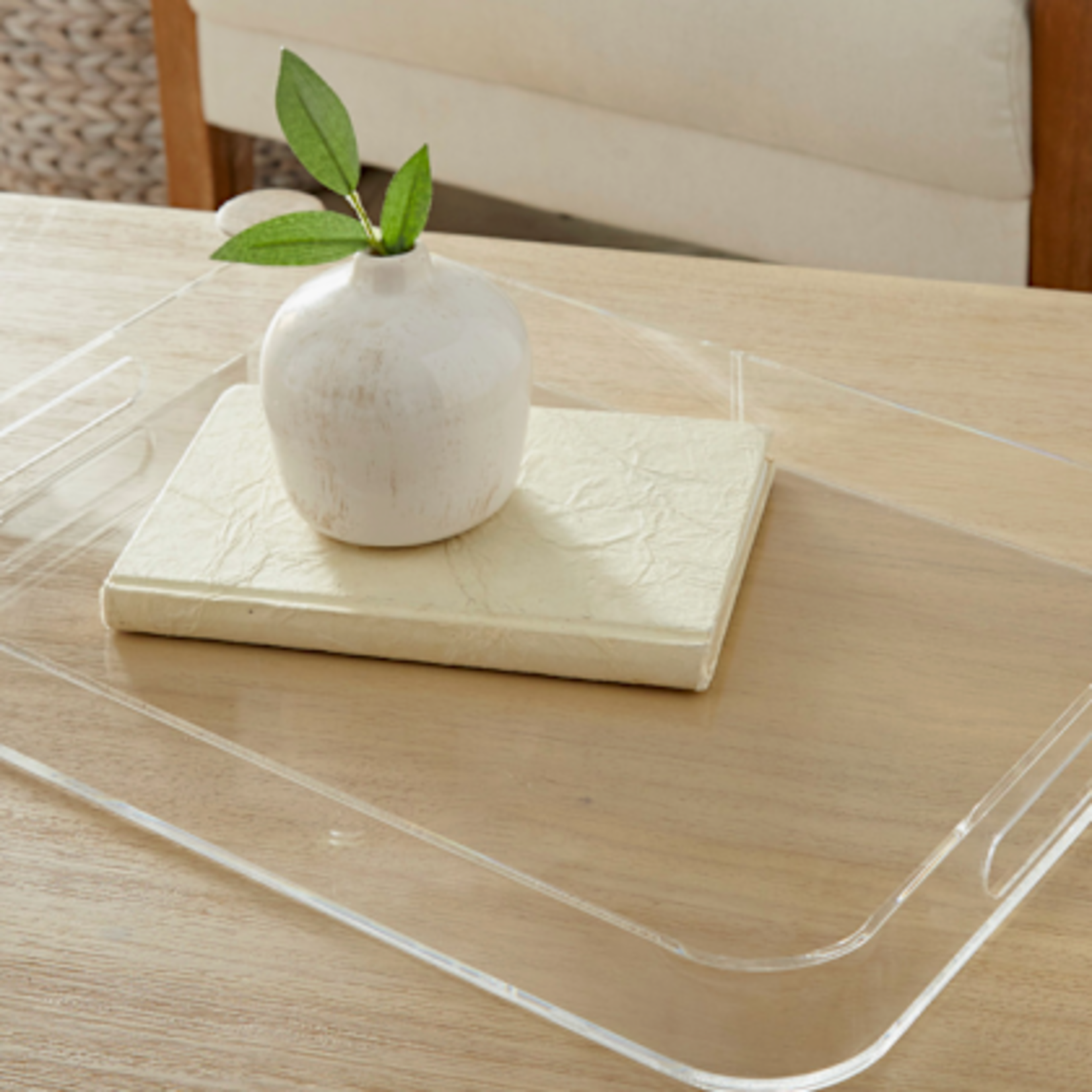 Curved Acrylic Tray (custom engraving included)  12" x 16"