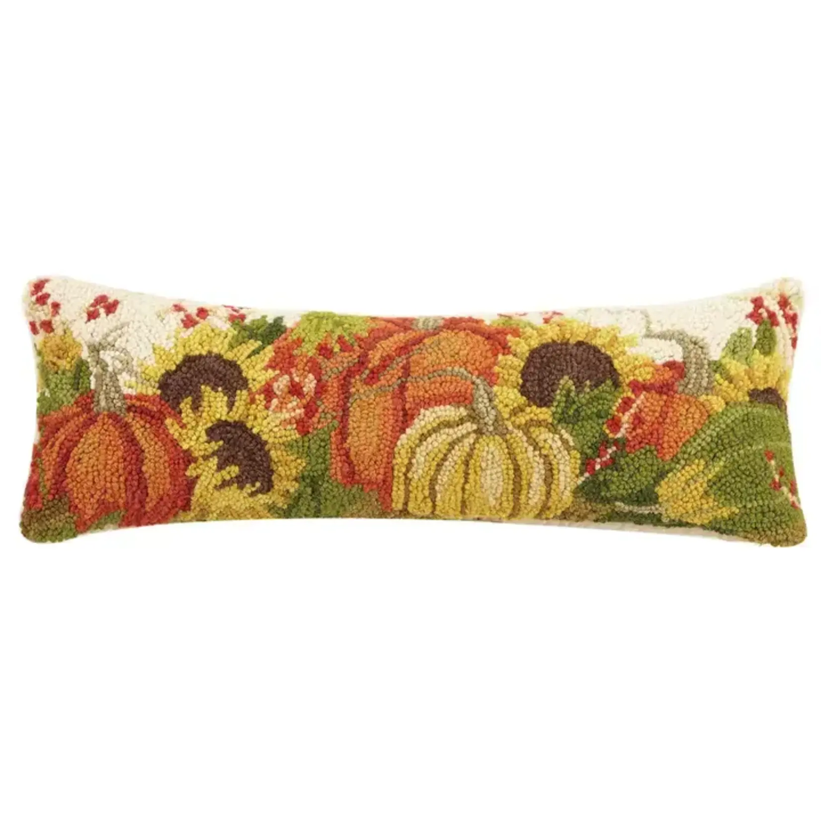 Peking Handicraft Pumpkins Cream Hook Pillow