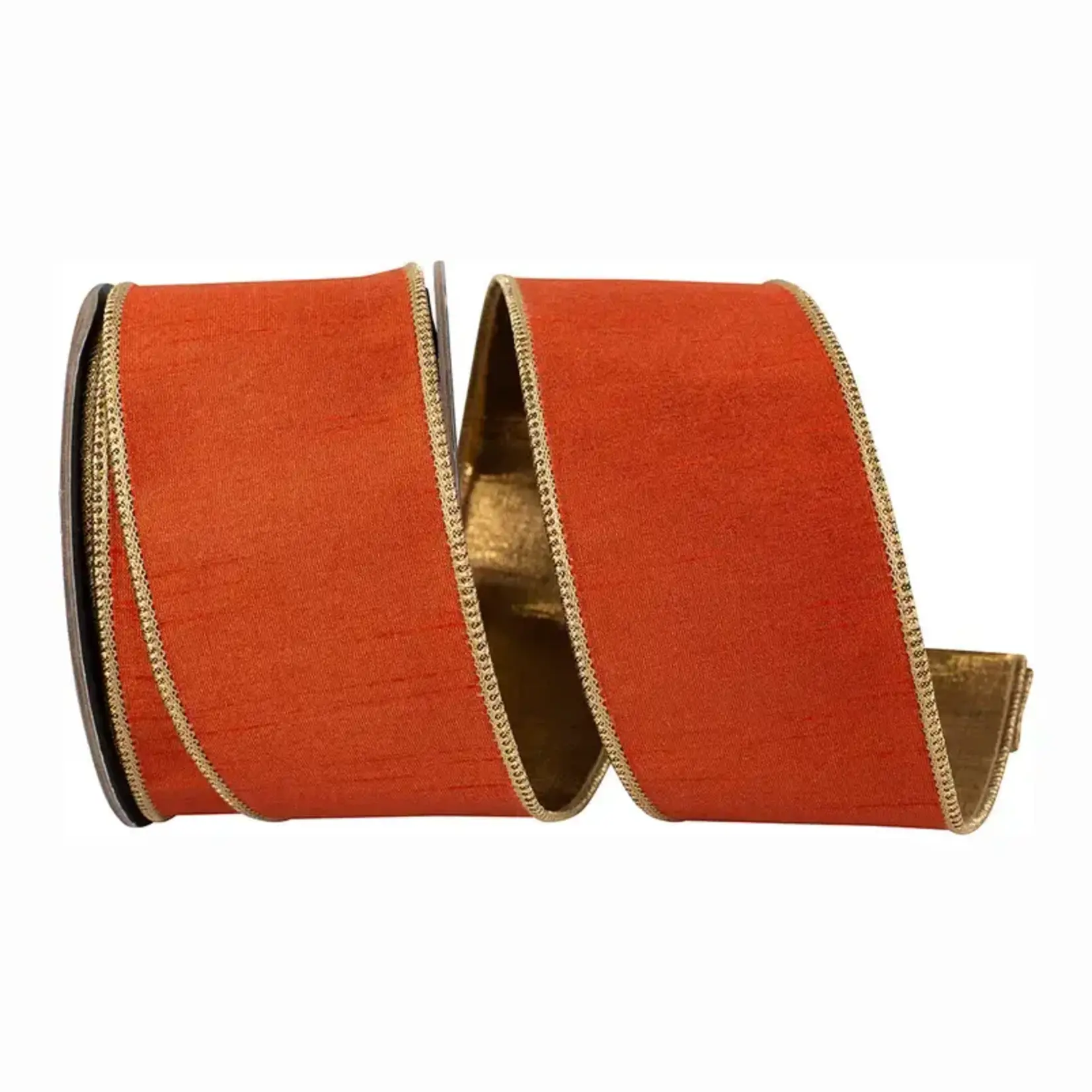 Reliant Ribbon Dupioni Shimmer Fused Copper, Copper, 2-1/2 in