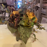 Fall Foliage w Metal Container