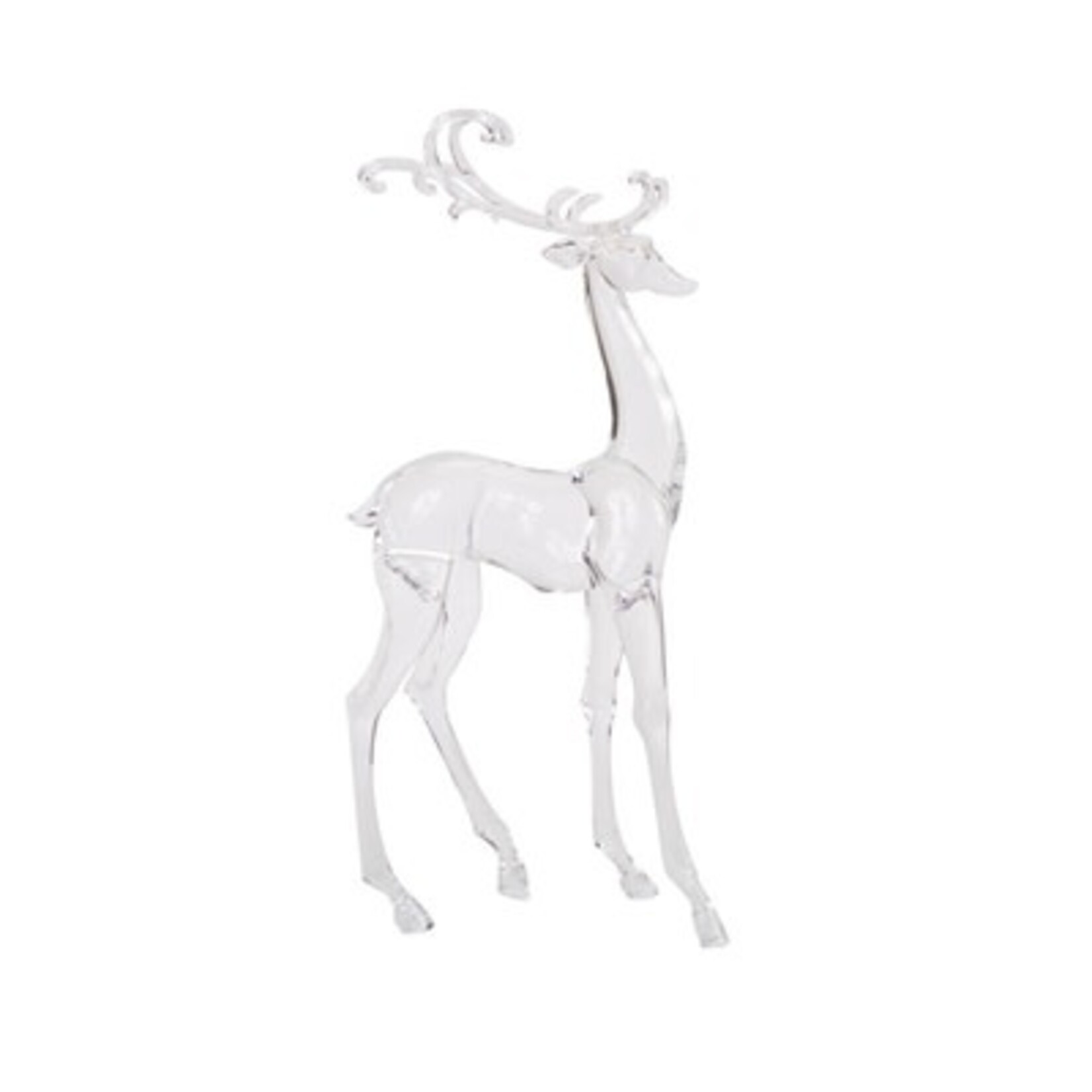 Melrose Deer Figurine Acrylic 17.75" H, 10.75"H Set
