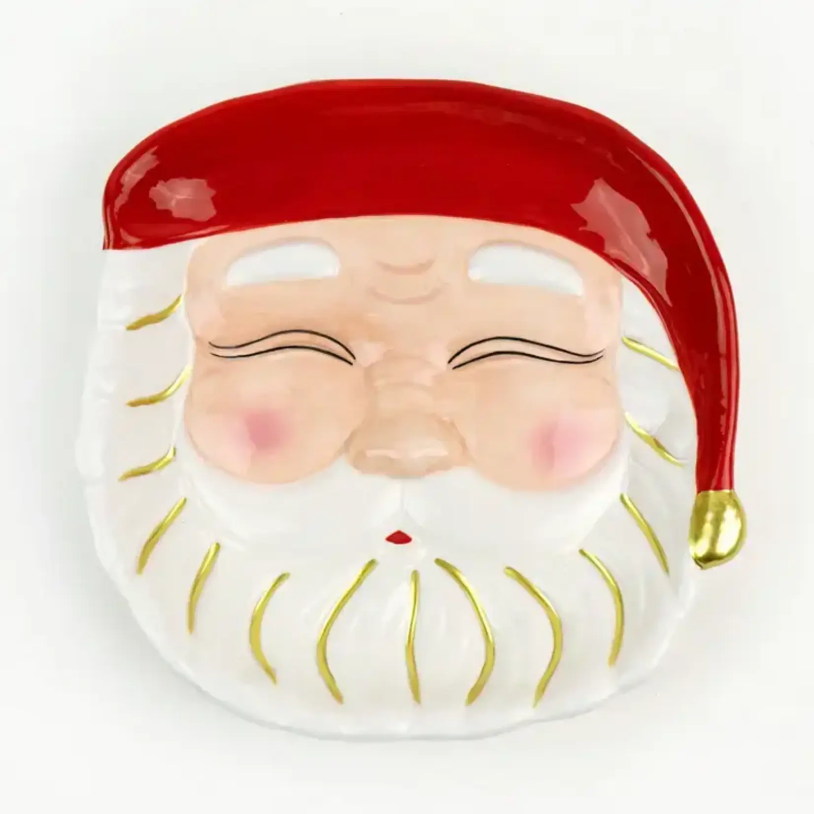8 Oak Lane Santa Dessert Plate
