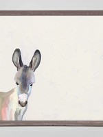 Greenbox Art 6x6 Mini Framed Canvas Baby Donkey