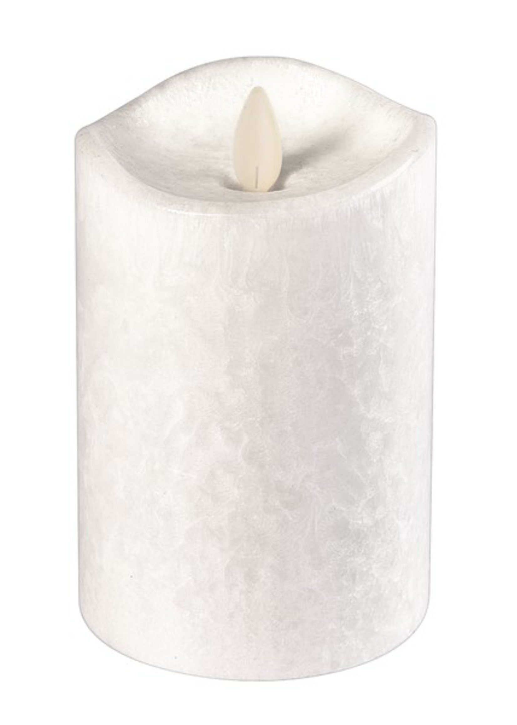 LuxuryLite 3x5 Wax LED Pillar Candle White