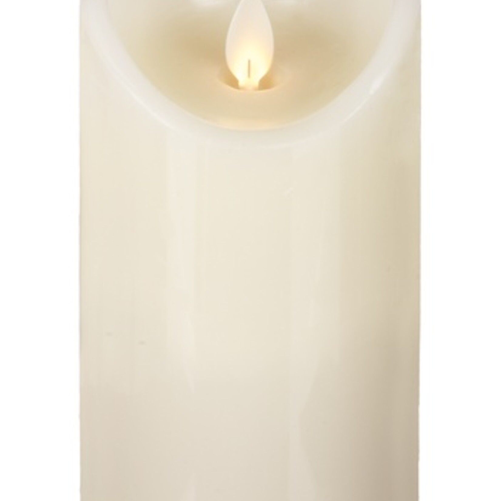 LuxuryLite 3x6 Wax LED Pillar Candle Ivory
