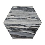 Bloomingville Grey Marble Hexagon Tray/Cutting Board