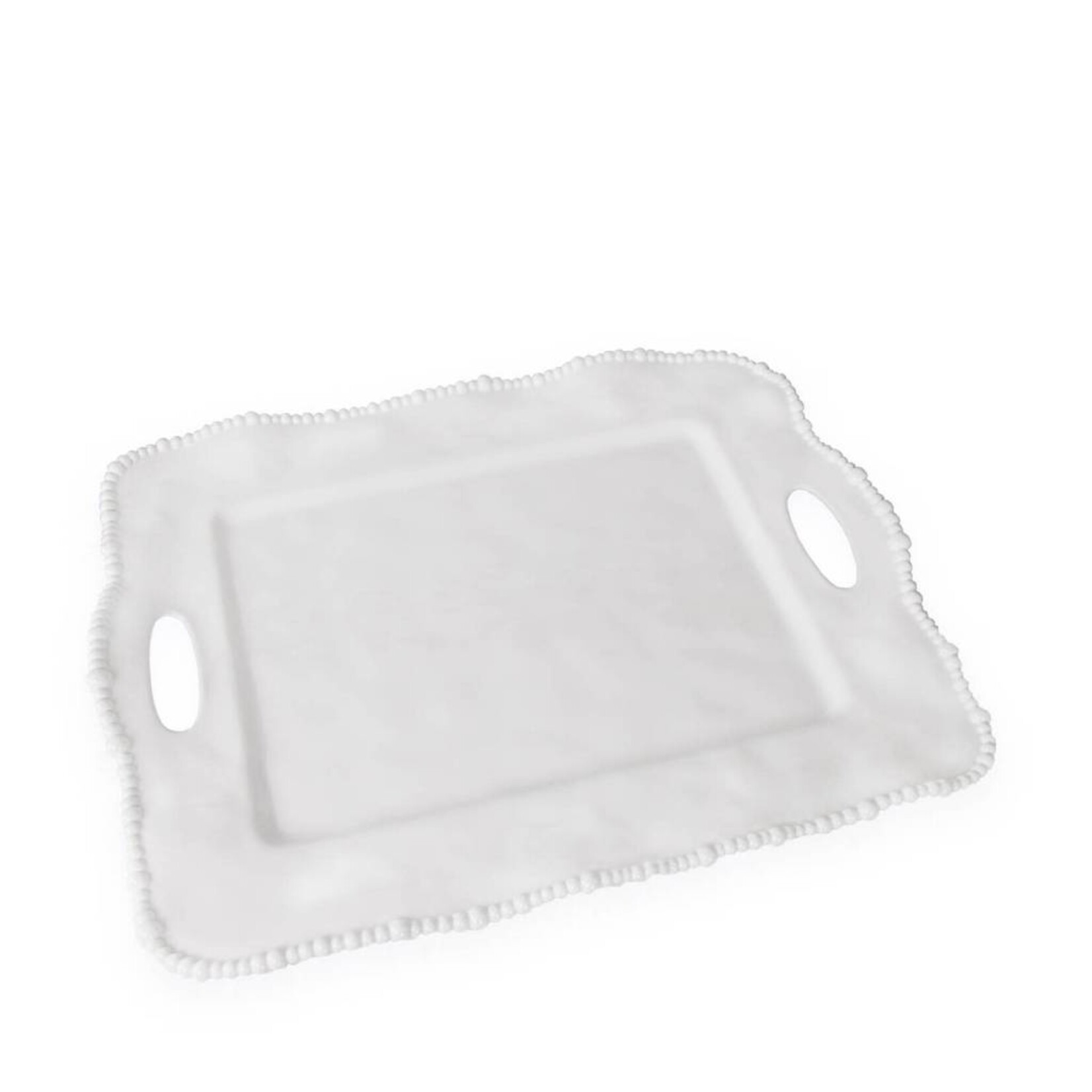 Beatriz Ball VIDA ALEGRIA Rect Tray w/ Handles - White