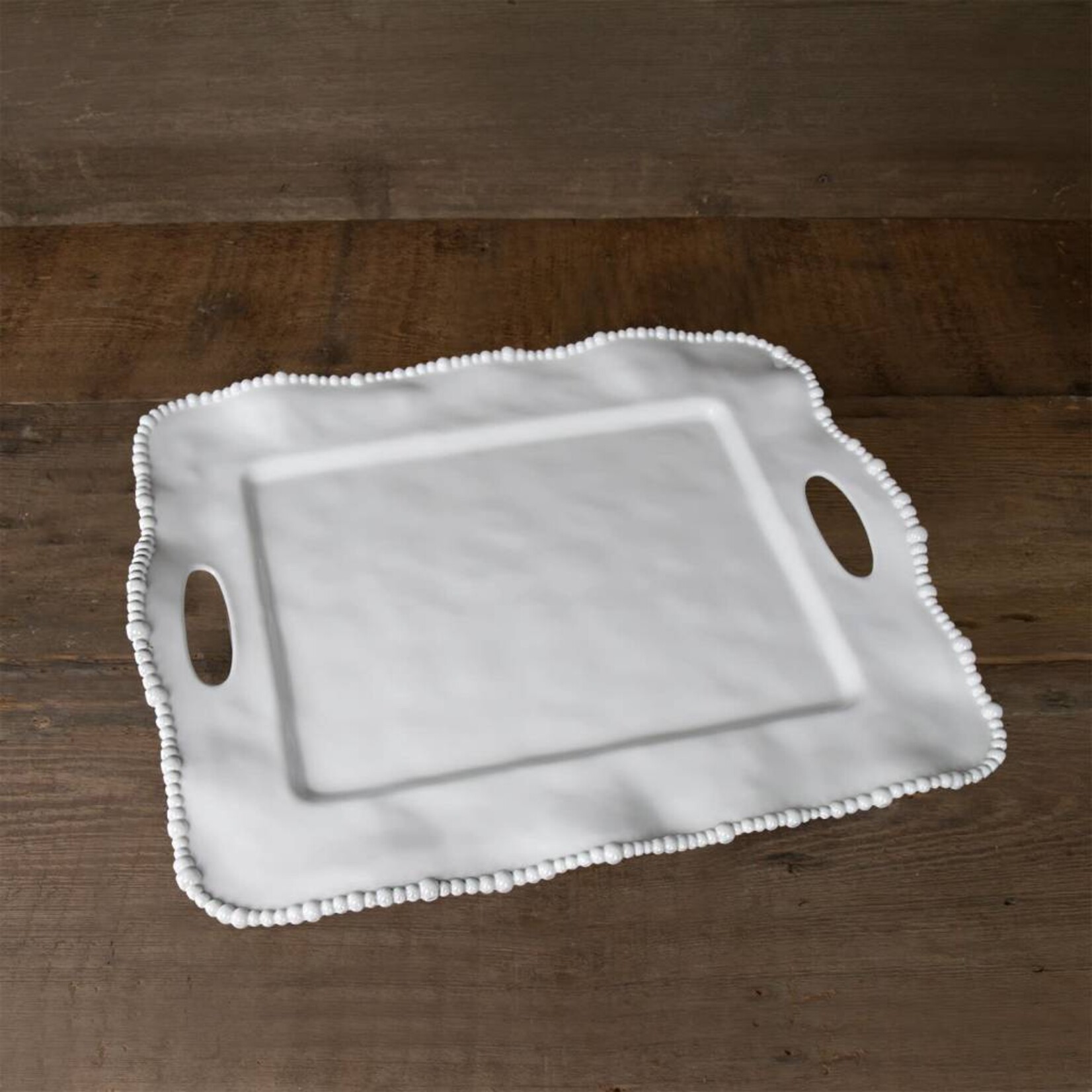 Beatriz Ball VIDA ALEGRIA Rect Tray w/ Handles - White