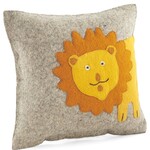 Arcadia Home Hand-Felted Lion Pillow 18"