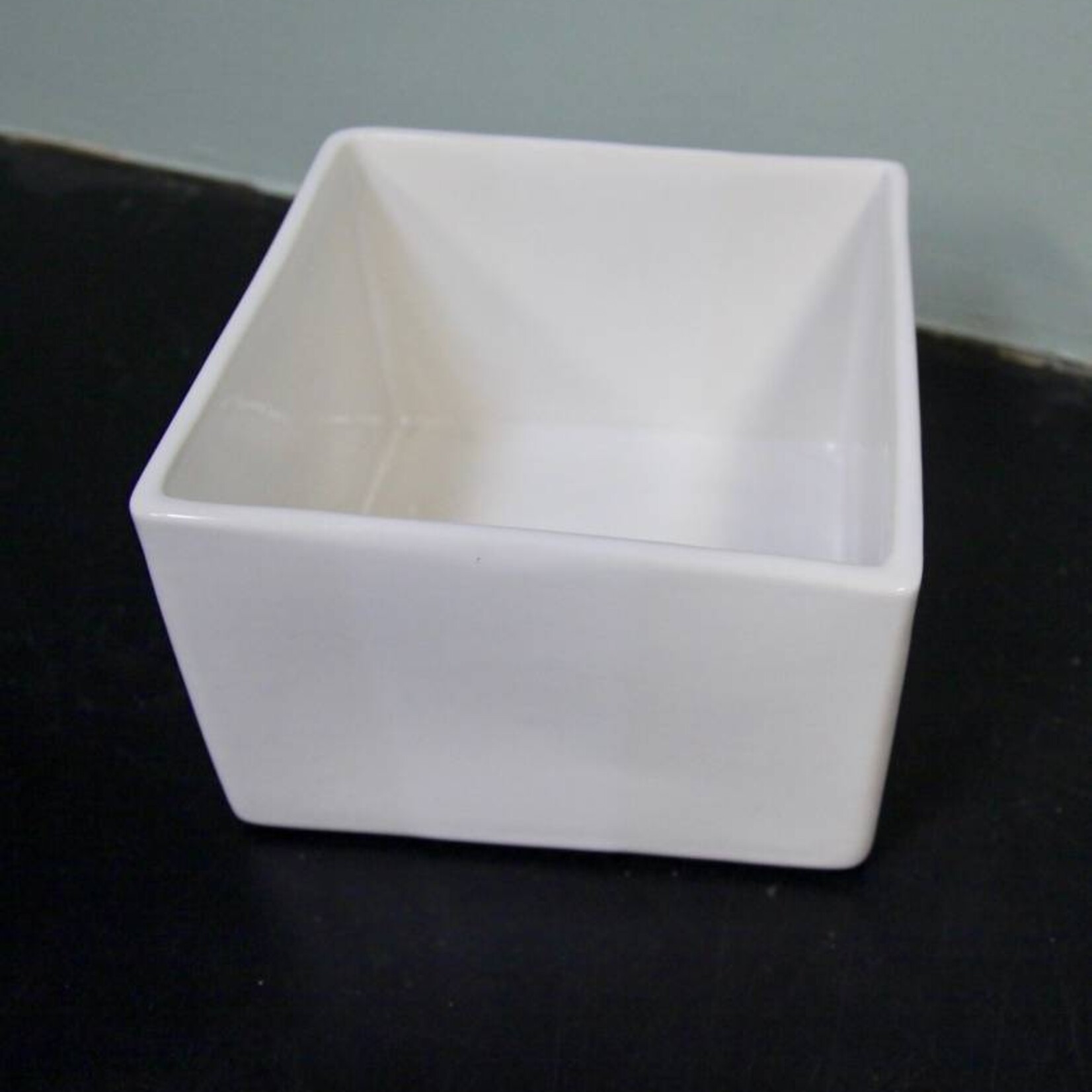 Alex Marshall Pottery Mini Square Vase Gloss White