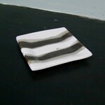 Alex Marshall Pottery Square B&B B&W Stripe