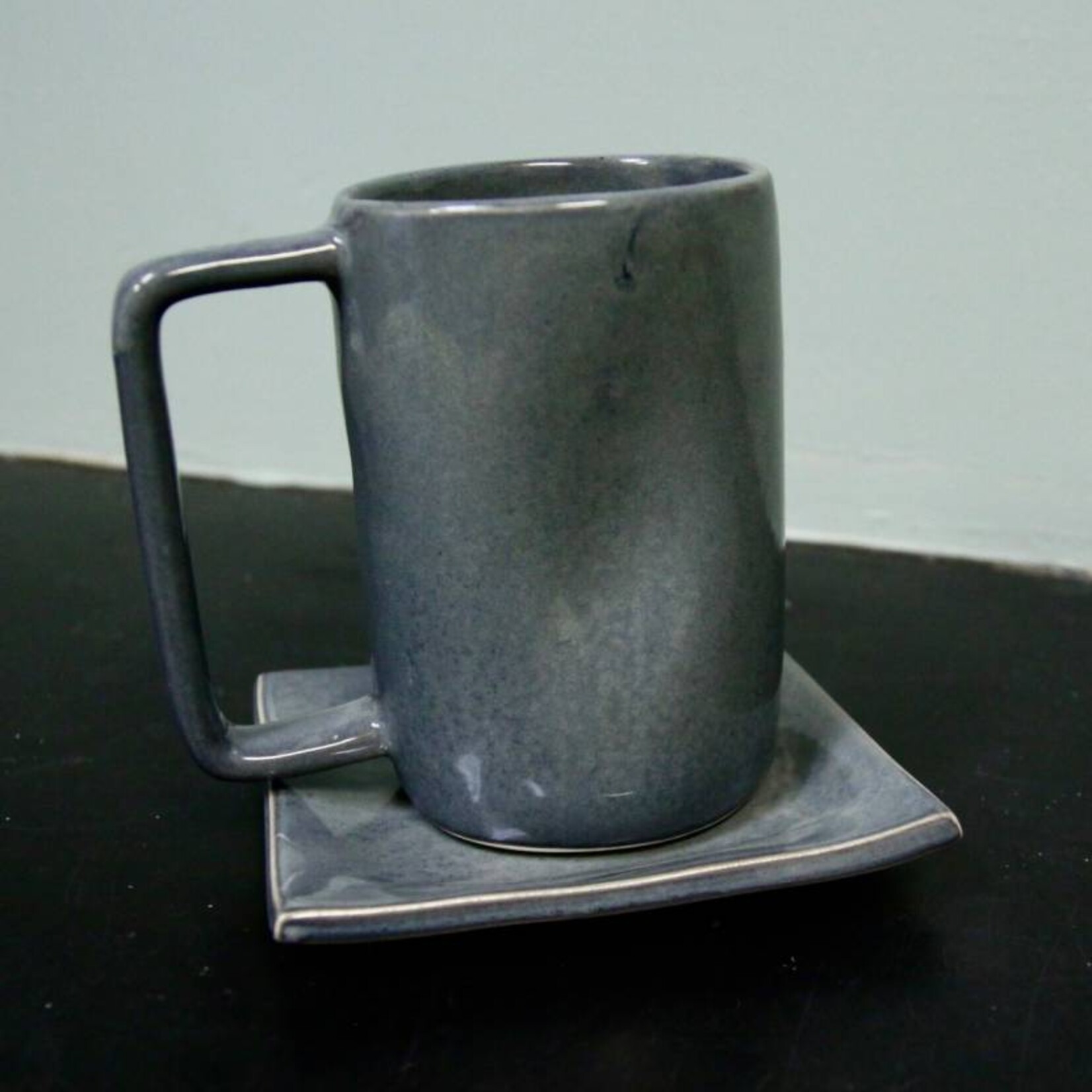 Alex Marshall Pottery Tall Mug Blue Grey