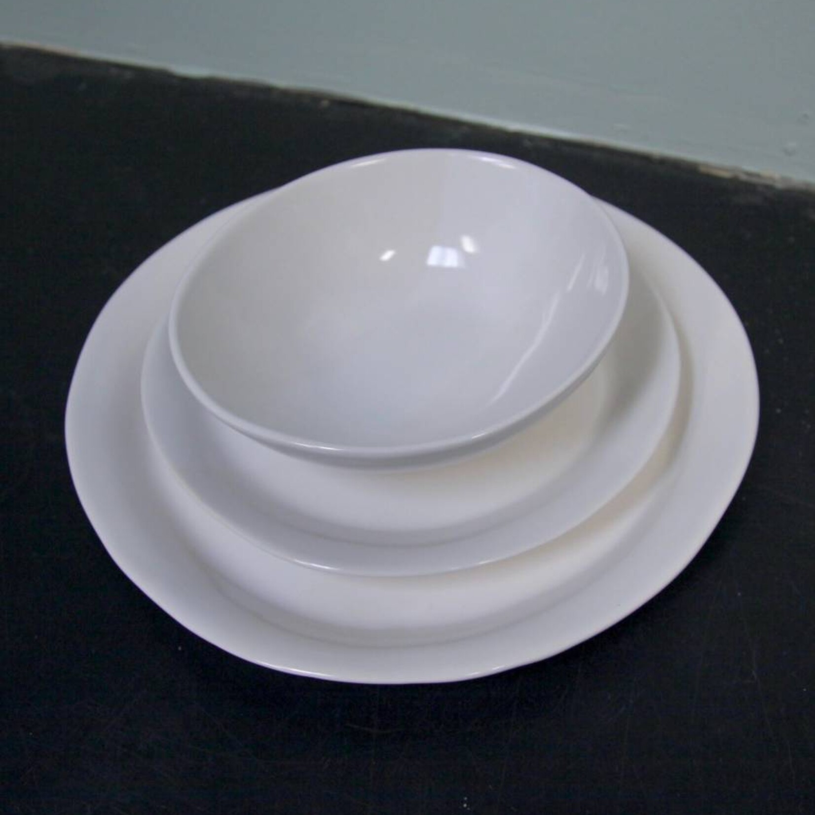 Alex Marshall Pottery 6.5" Slim Round Bowl Gloss White