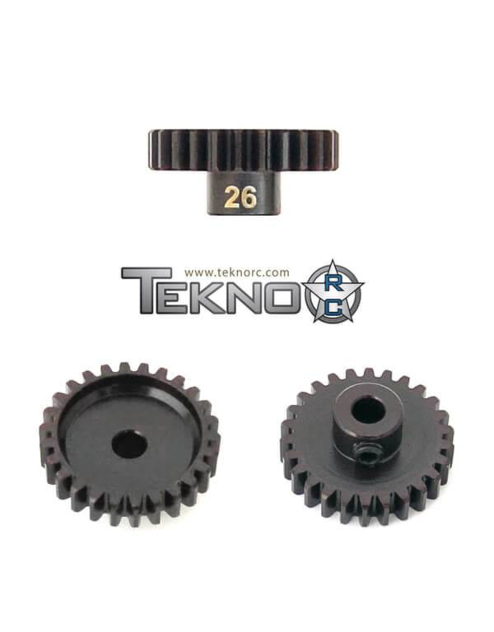 Tekno M5 Pinion Gear, 26T, MOD1, 5mm Bore, M5 Set Screw  (4186)