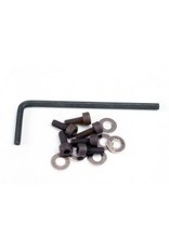 Traxxas Backplate screws (3x8mm cap-head machine) (6)/washers (6)/ wrench (TRA1552)