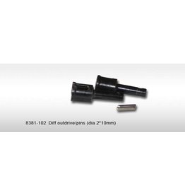 DHK Hobby Differential Outdrive W/Pin (2x10mm) - (DHK8381-102)