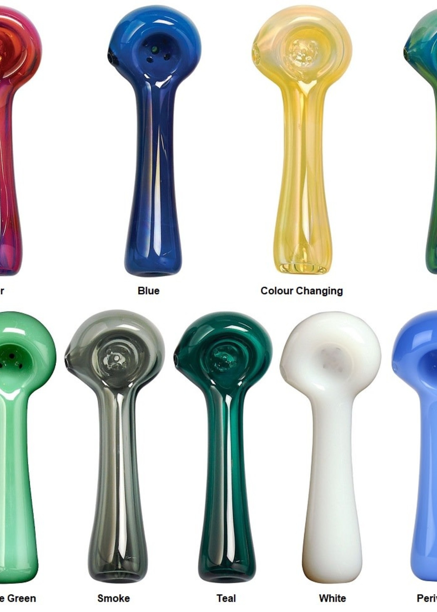 420 Solid Colour Glass Spoon Pipe