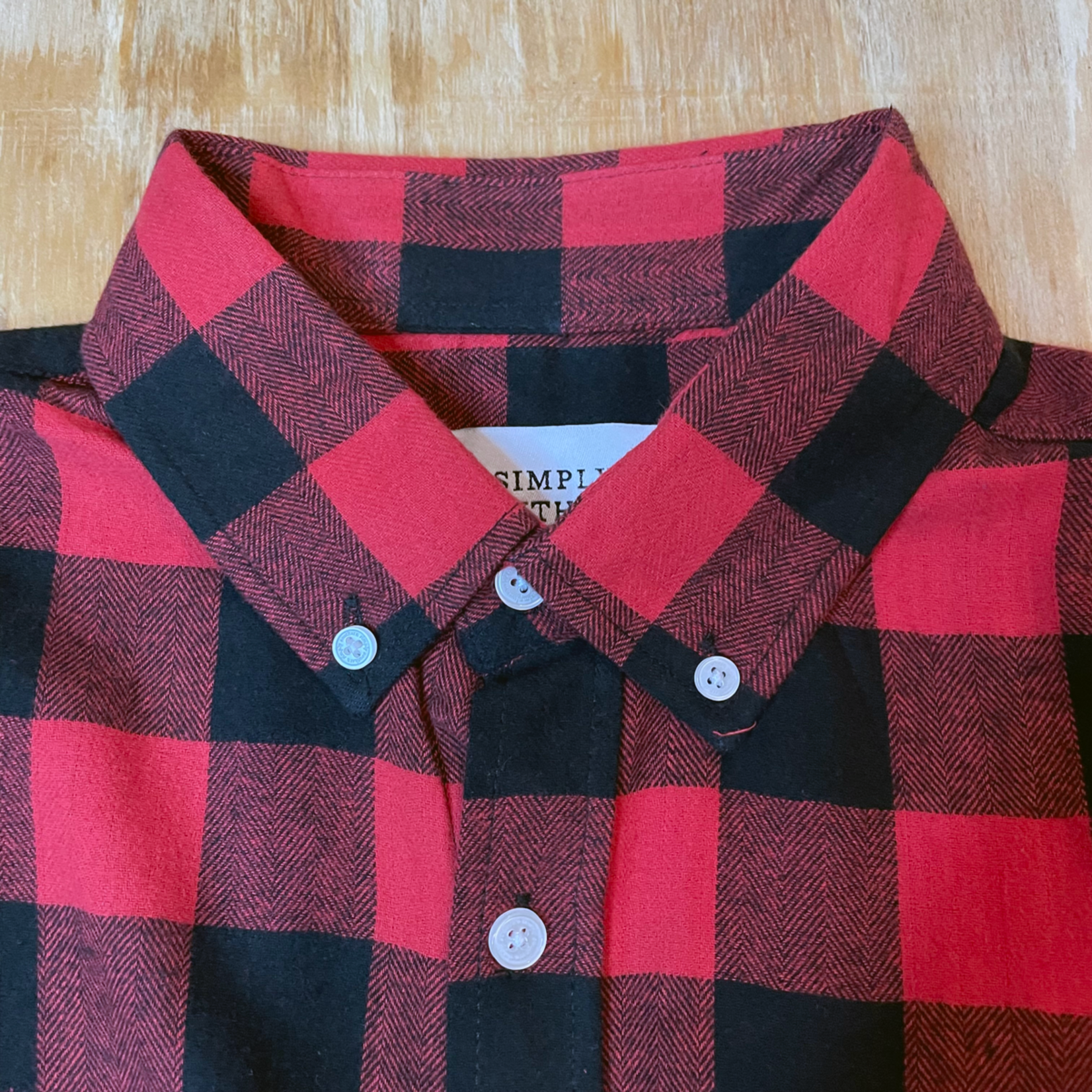 Simply Southern Parker Flannel Shirt, Buffalo Plaid Red