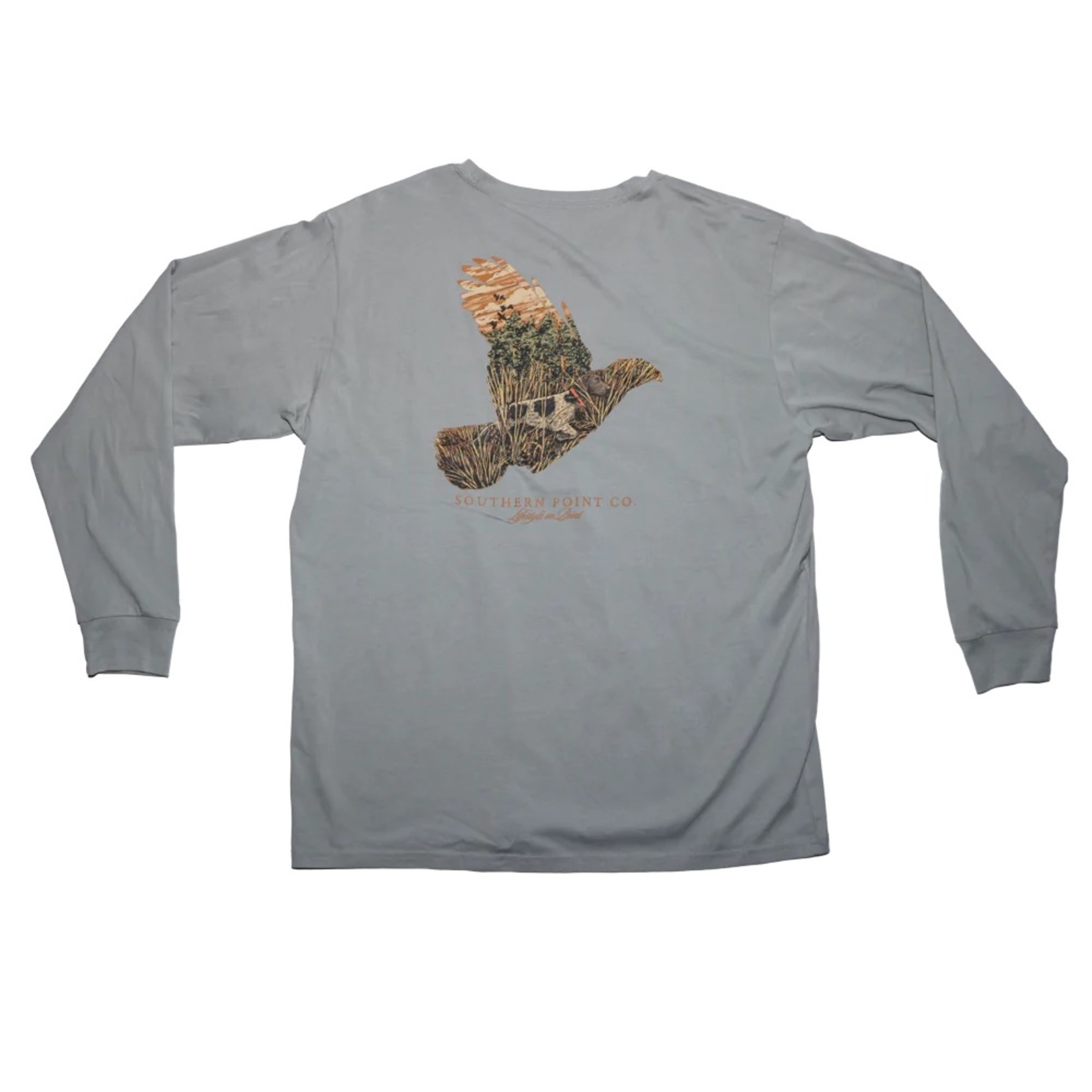 Southern Point Quail Scene Long Sleeved T-shirt
