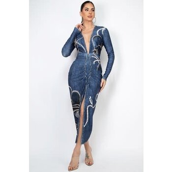 Let's Get Serious Midi chain dress