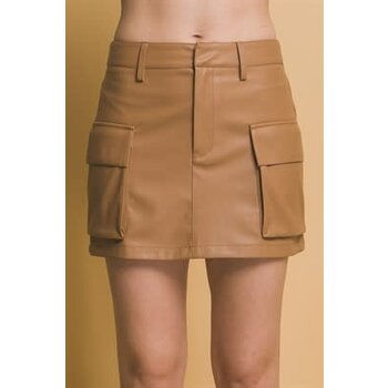 POCKET SOLID SKIRT