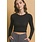 CROPPED RIBBED SWEATER TOP