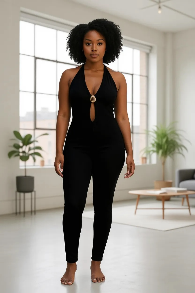 J UPTOWN J7965 JUMPSUIT