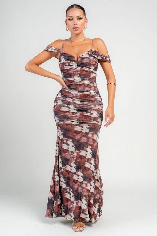 Floral Mesh Dress