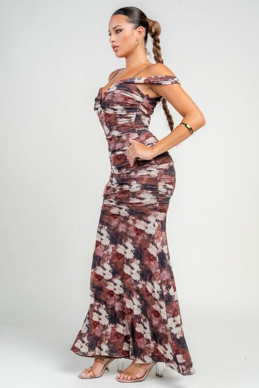 Floral Mesh Dress