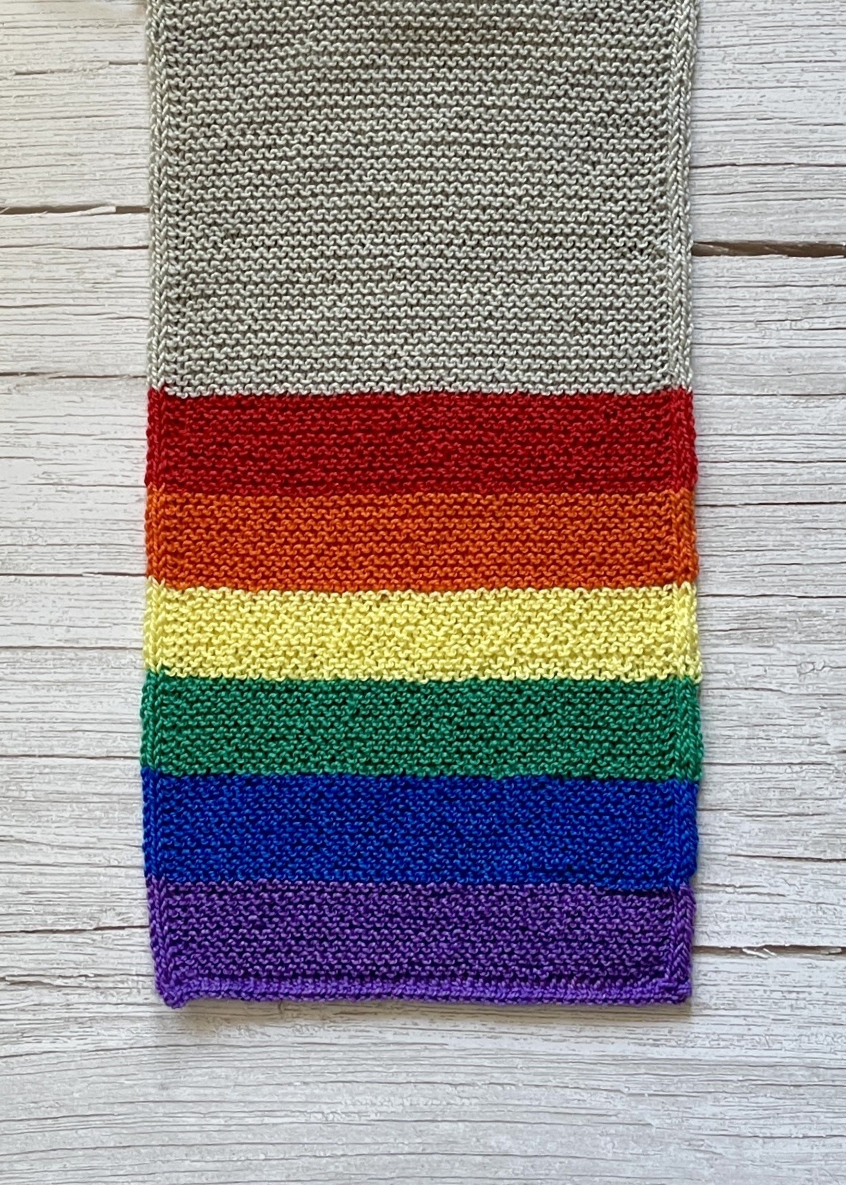 gay pride rainbow scarf