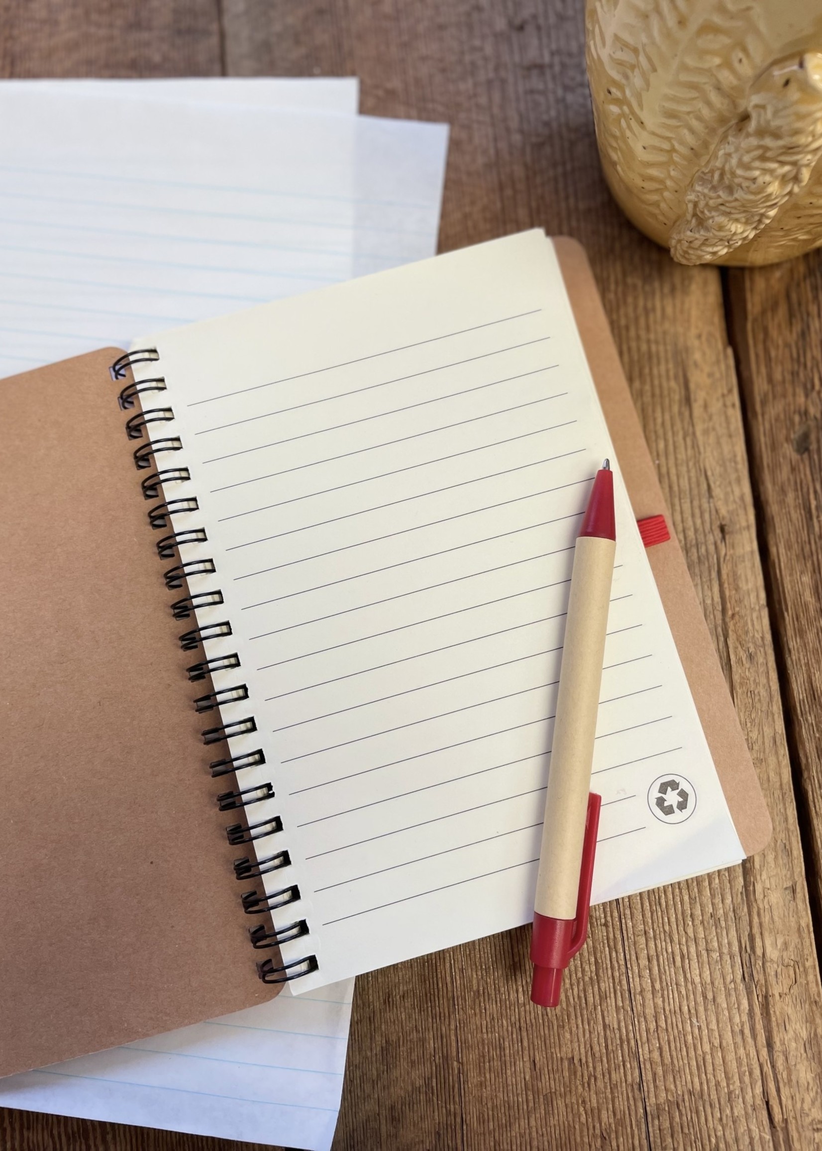 Spun Fibre Knitrovert Notebook & Pen
