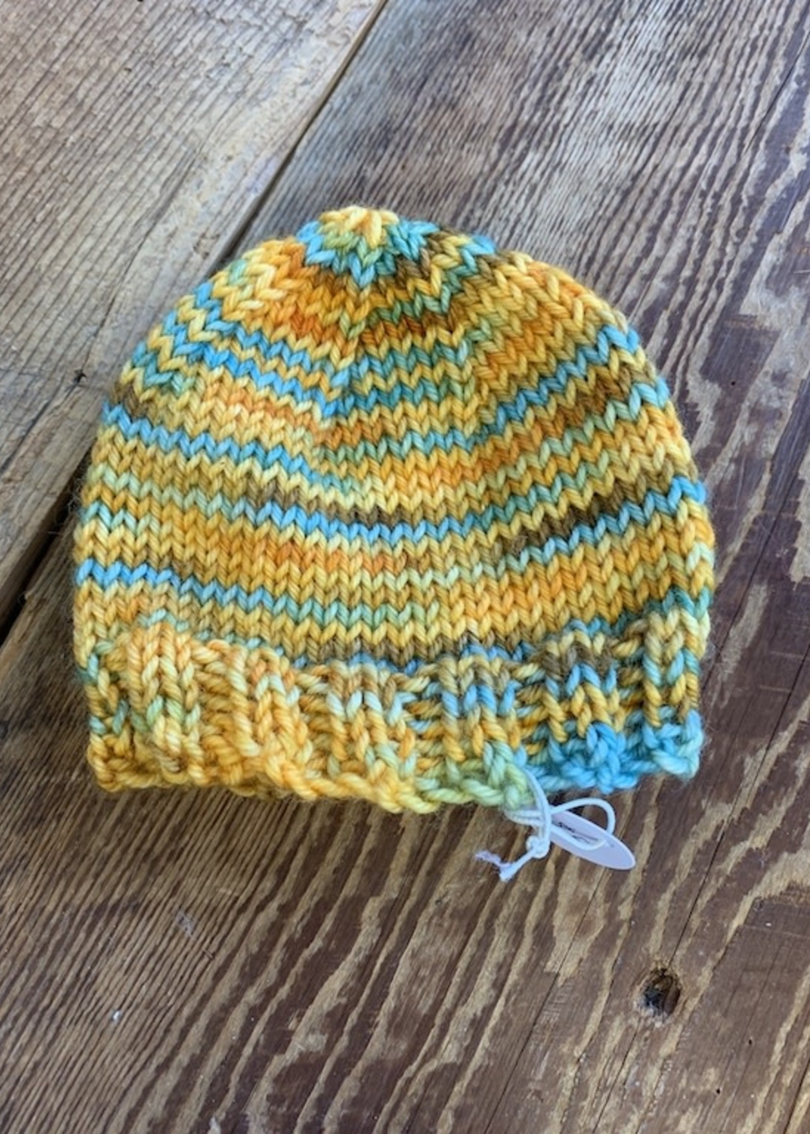 Spun Fibre Orange Stripe Doll Hat(Knit)