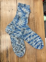 Winter in Bronte Crochet Socks sample