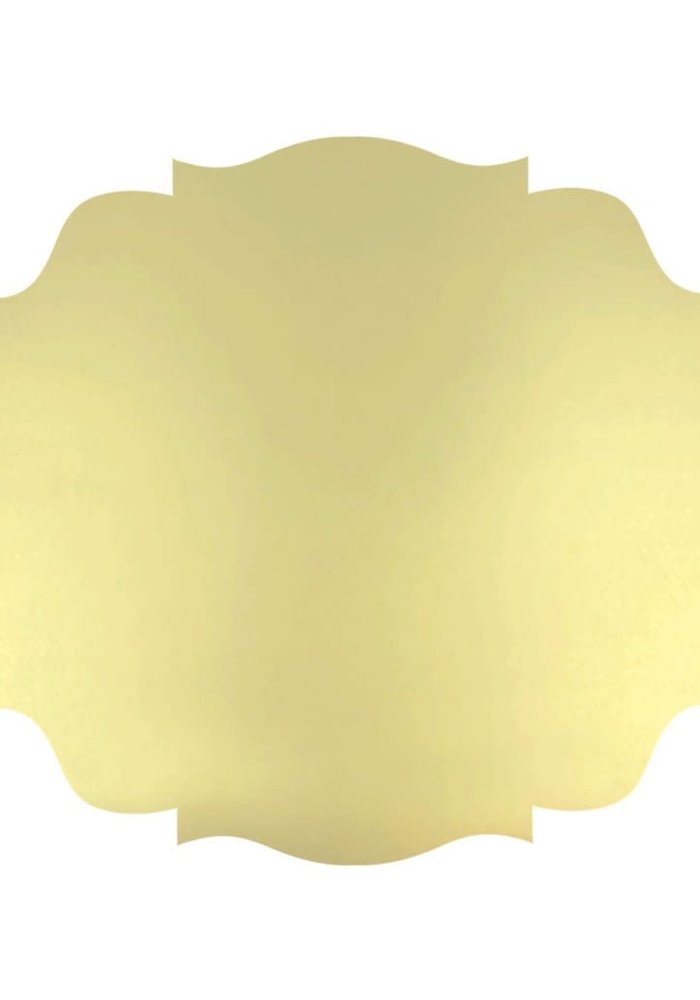 Luxe Gold French Frame Die Cut Placemats (Pack of 12)