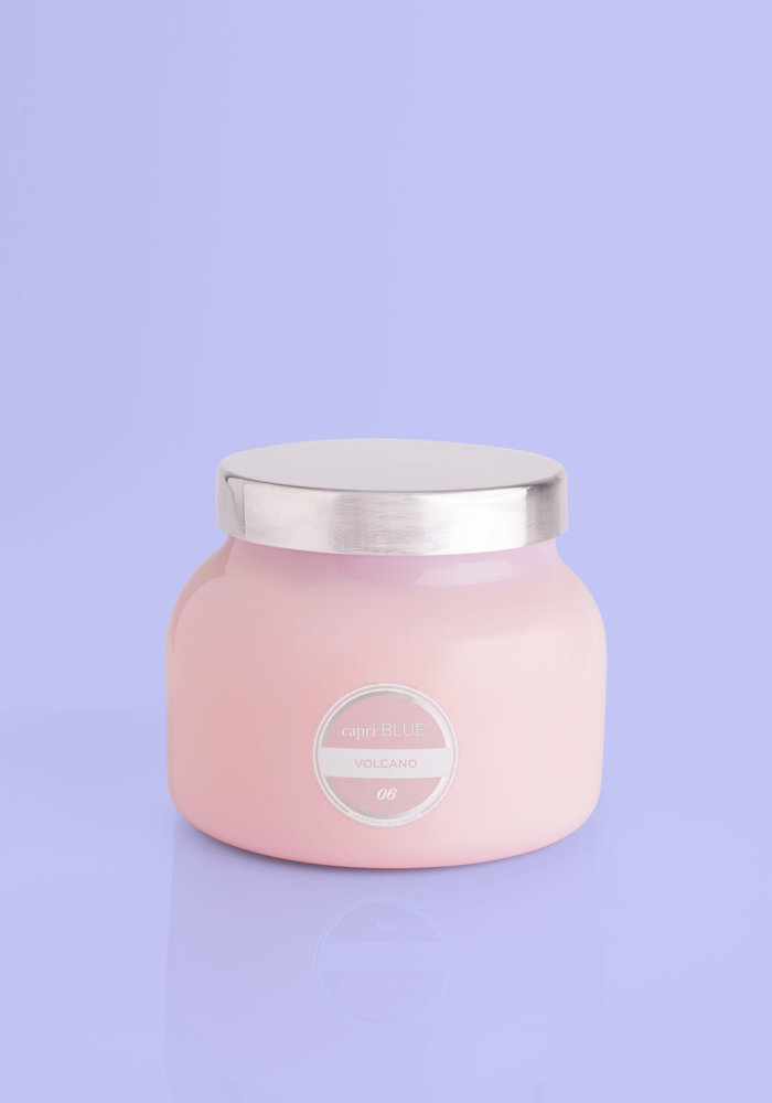 Volcano Bubblegum Pink Jar Candle