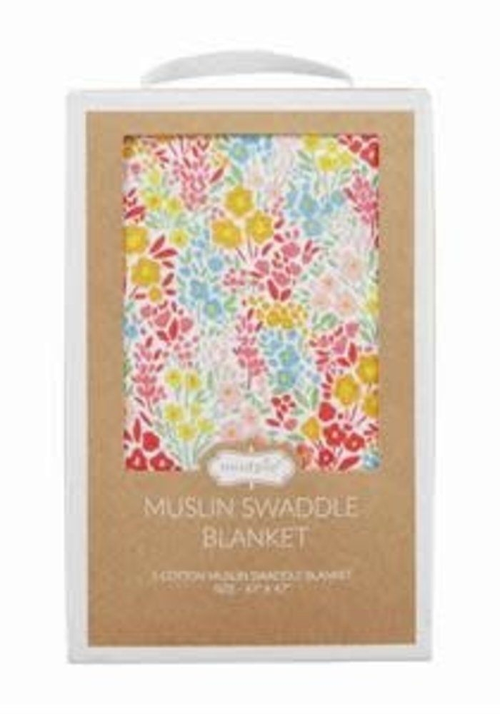 Rainbow Floral Swaddle