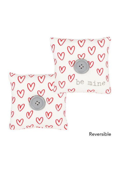 "Be Mine" Hearts Mini Pillow