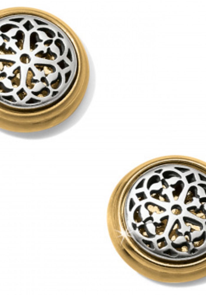 Ferrara Two Tone Post Earrings