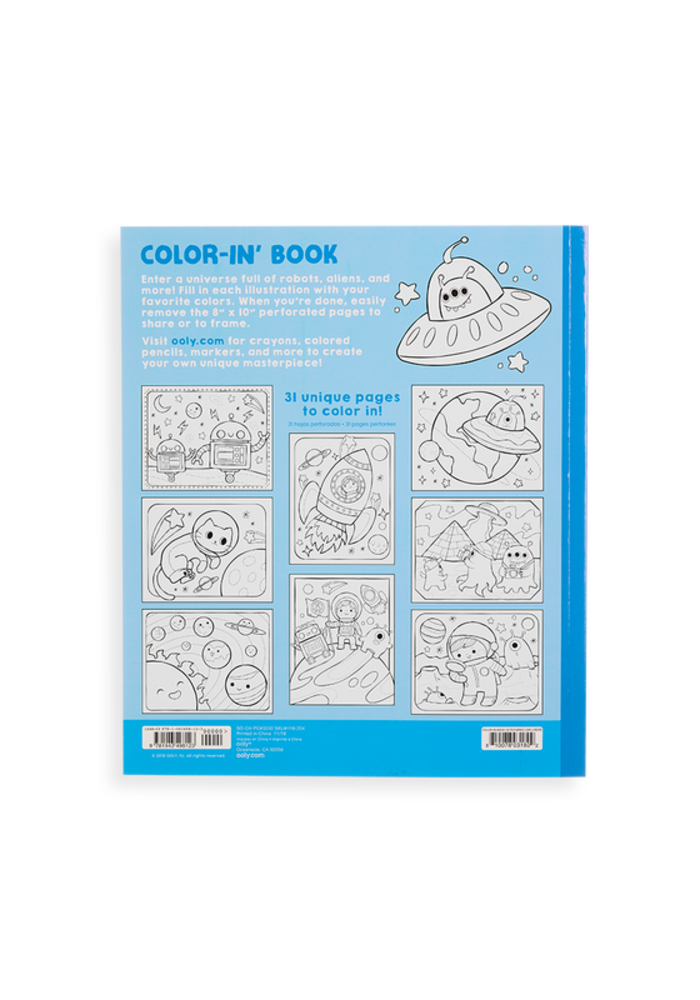 Color-in' Book:  Outer Space Explorers