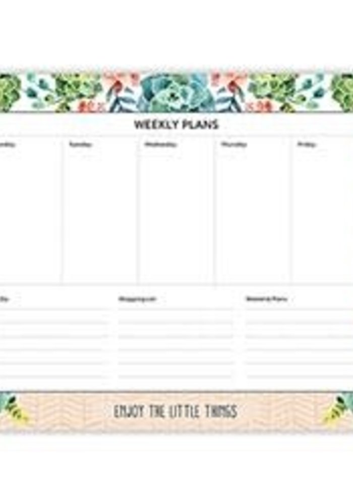 "Enjoy The Little Things"  Weekly Planner